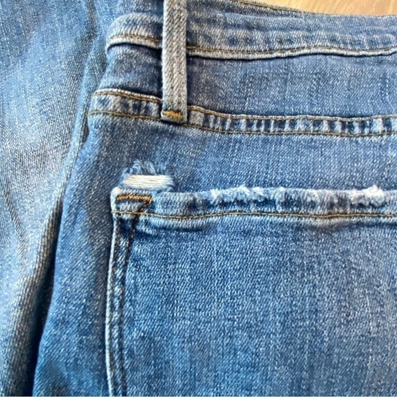 FRAME Le Skinny de Jeanne Jeans Curved Frayed Hem - Picture 5 of 14